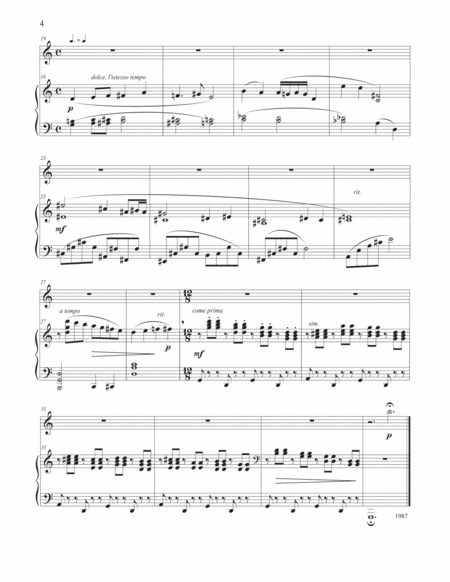 One-Note Concerto (piano duet, three hands)