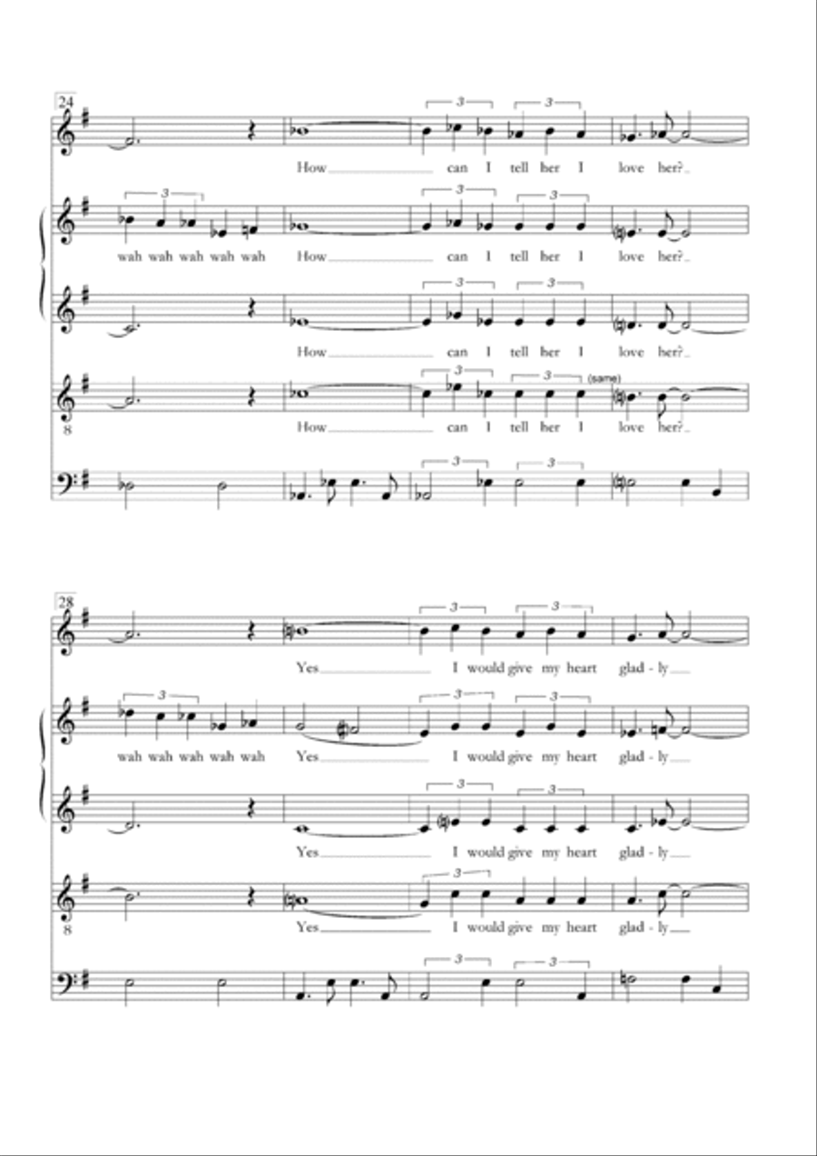 The Girl From Ipanema (garôta De Ipanema) Divisi scores gallery preview page 4