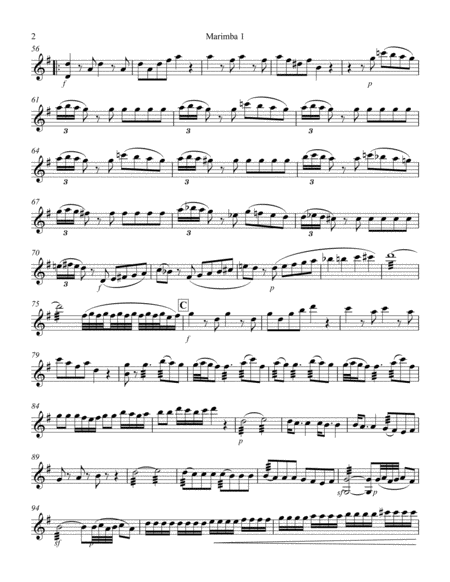 Allegro from Eine Kleine Nachtmusik for Marimba Quartet image number null