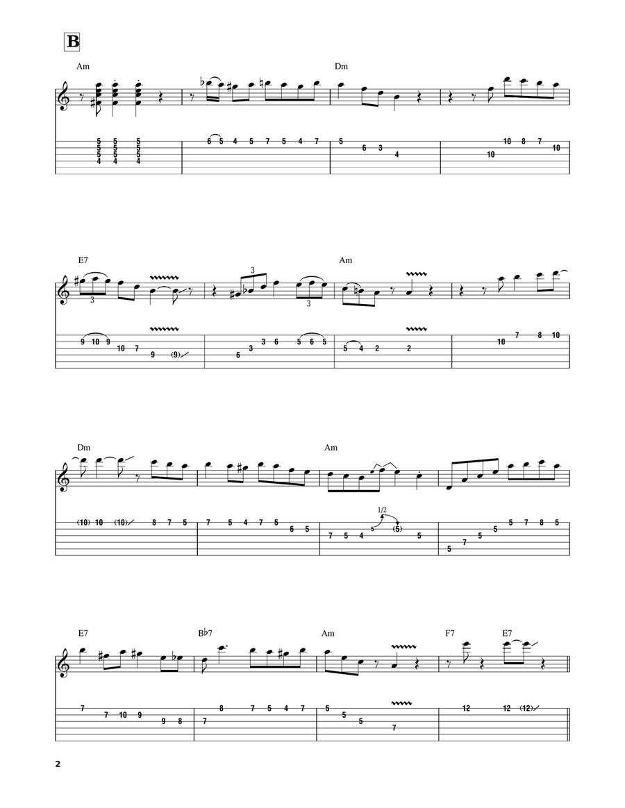 Minor Swing Electric Guitar scores gallery preview page 2