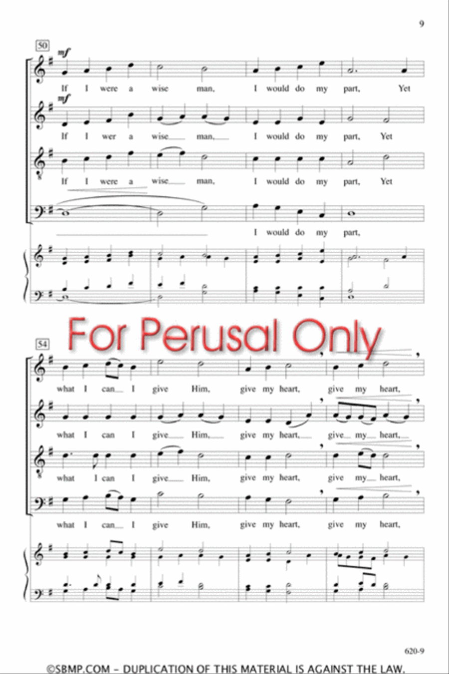 In the Bleak Midwinter - SATB Octavo 4-Part scores gallery preview page 8
