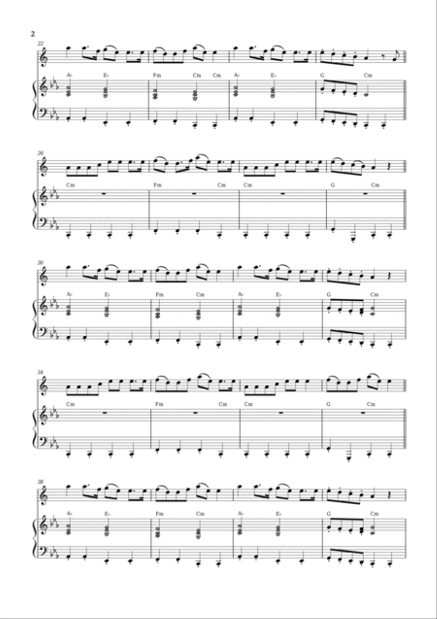 Wellerman Alto Saxophone scores gallery preview page 2