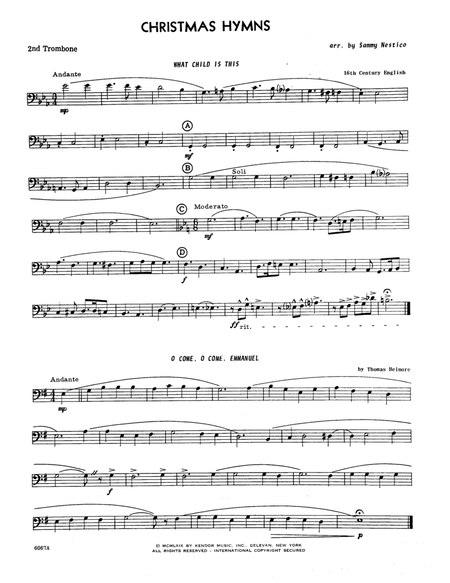 Christmas Hymns - 2nd Trombone