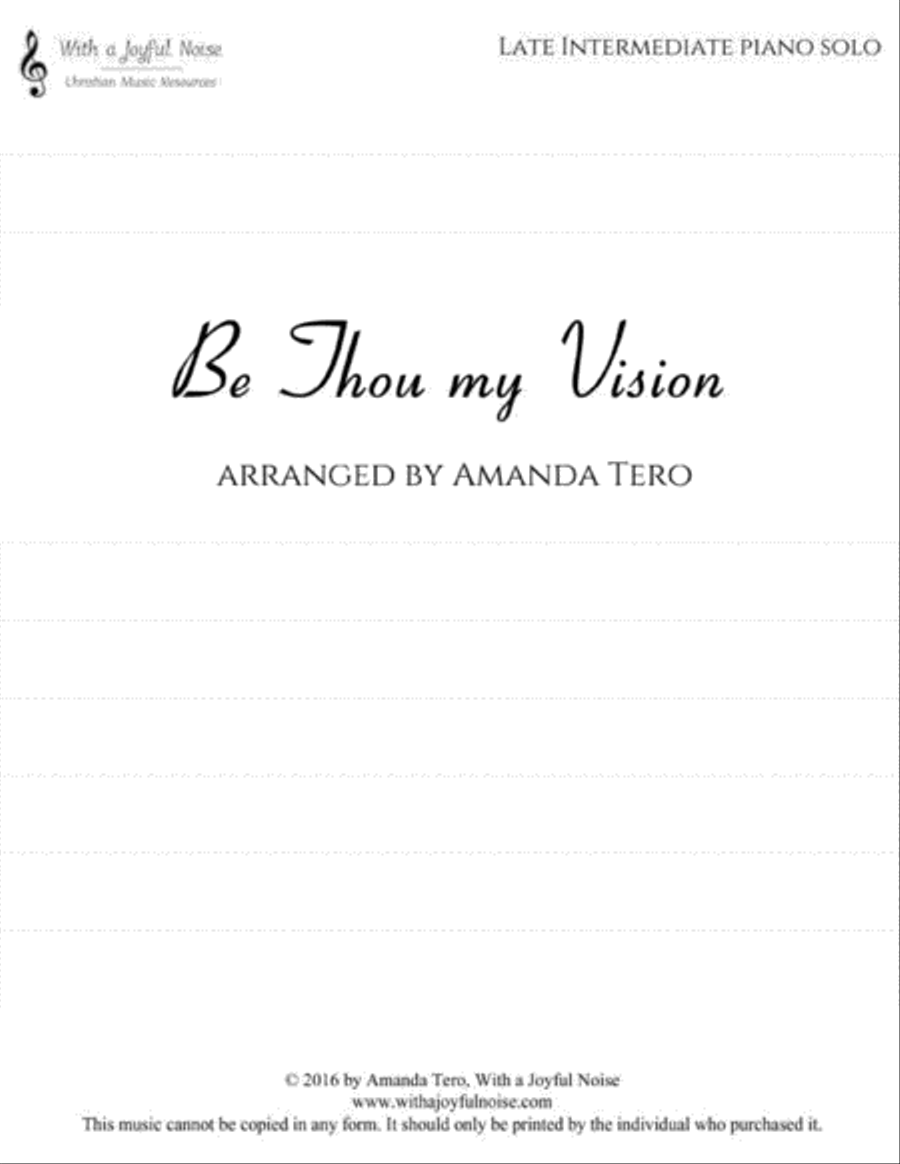 Be Thou My Vision Be Thou My Vision Piano Solo scores gallery preview page 2