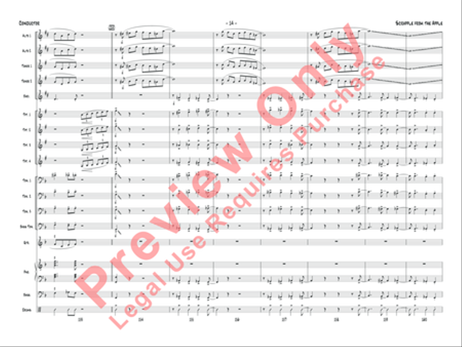 Scrapple from the Apple Jazz Ensemble scores gallery preview page 17