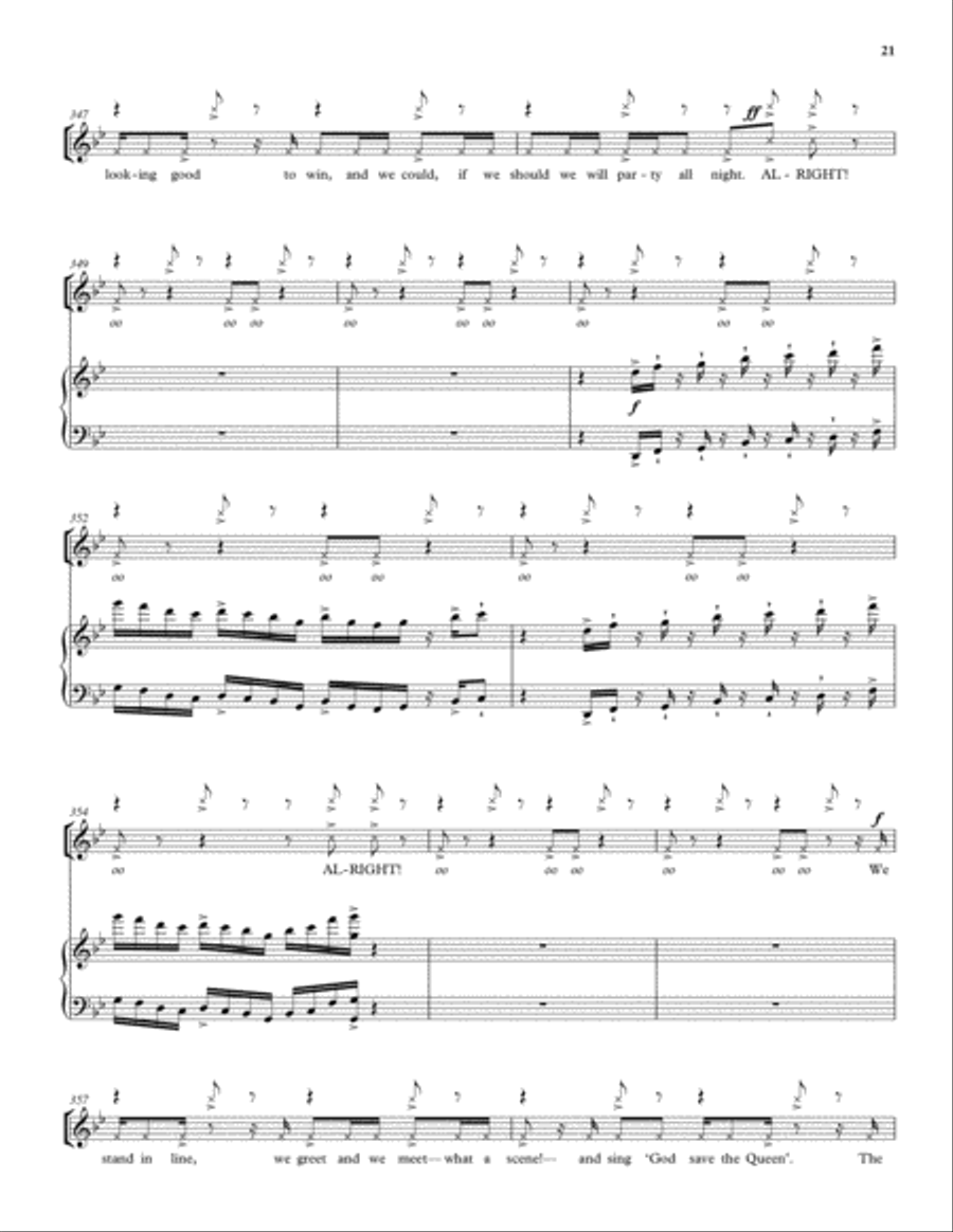 A Sporting Chance A Sporting Chance Unison Choir scores gallery preview page 7