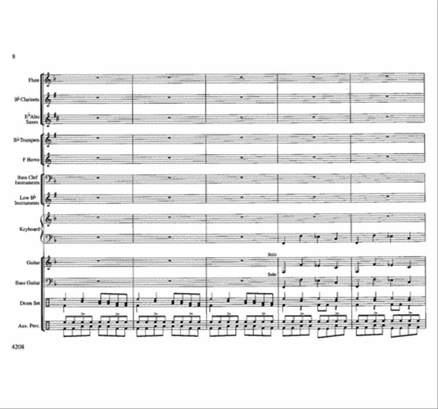 Big Time Boogie Concert Band scores gallery preview page 8