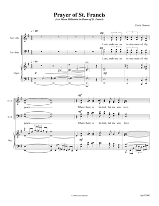 Prayer of St. Francis (SATB)