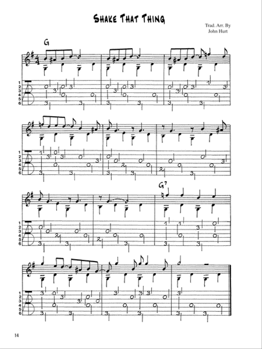 Stefan Grossman's Early Masters of American Blues Guitar: Mississippi John Hurt Acoustic Guitar scores gallery preview page 4