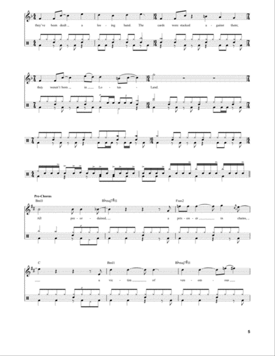 Freewill Freewill Drum Set scores gallery preview page 5