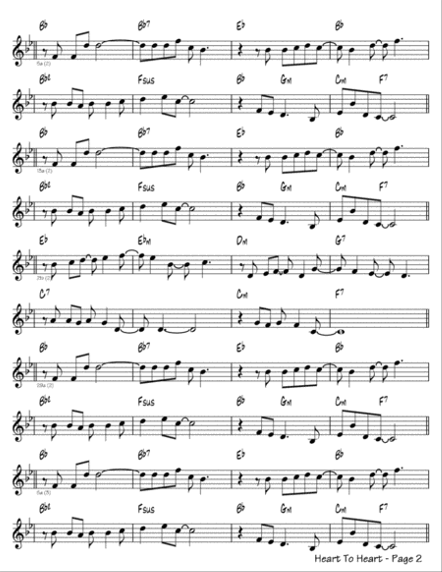 Heart To Heart Heart To Heart Easy Piano scores gallery preview page 2