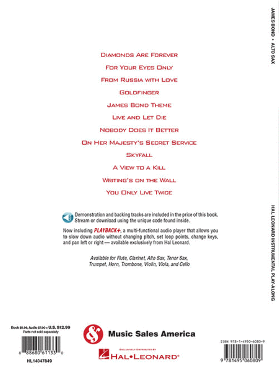 James Bond James Bond Alto Saxophone scores gallery preview page 4