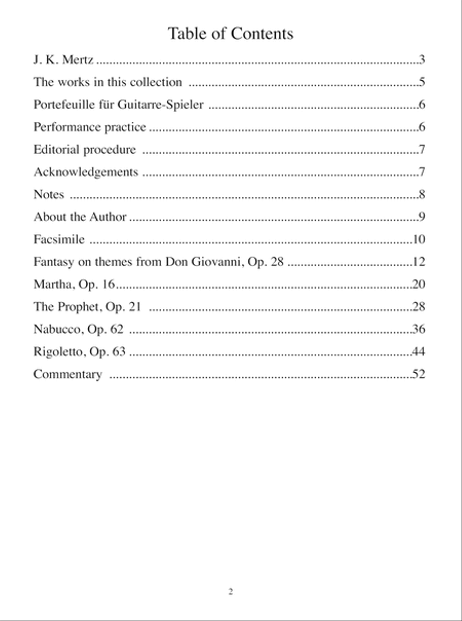 Selected Operatic Fantasies of Mertz Acoustic Guitar scores gallery preview page 3