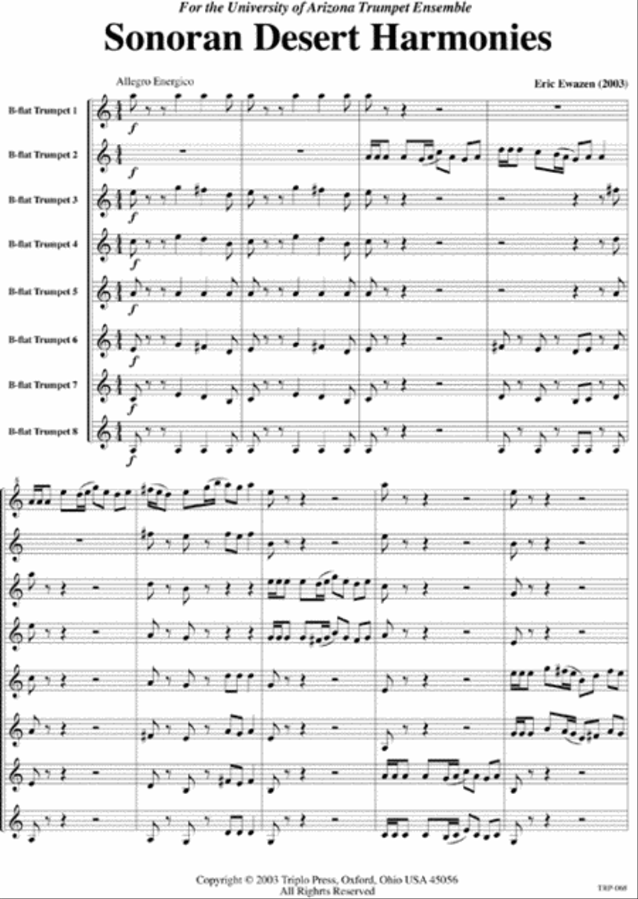 Sonoran Desert Harmonies Small Ensemble scores gallery preview page 2