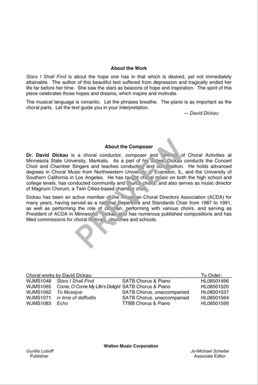 Stars I Shall Find (TTBB) TTBB scores gallery preview page 3