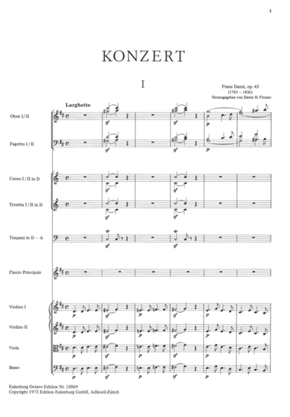 Concerto for flute no. 4