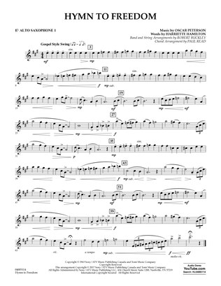 Hymn to Freedom - Eb Alto Saxophone 1