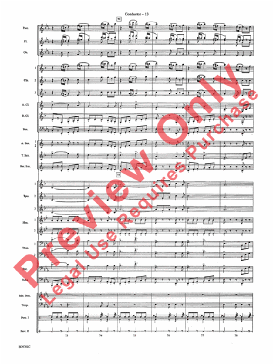 Semper Fidelis Concert Band scores gallery preview page 16