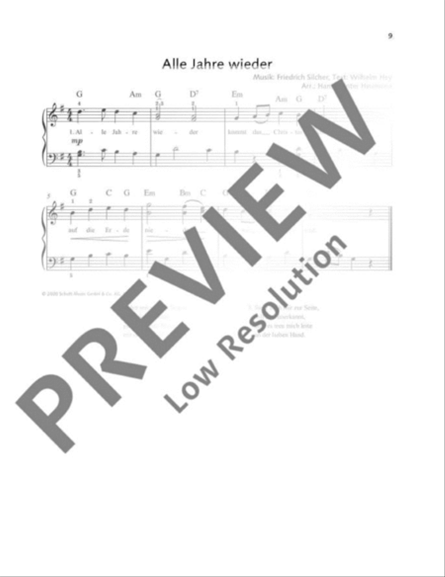 Alle Jahre wieder Piano Solo scores gallery preview page 2