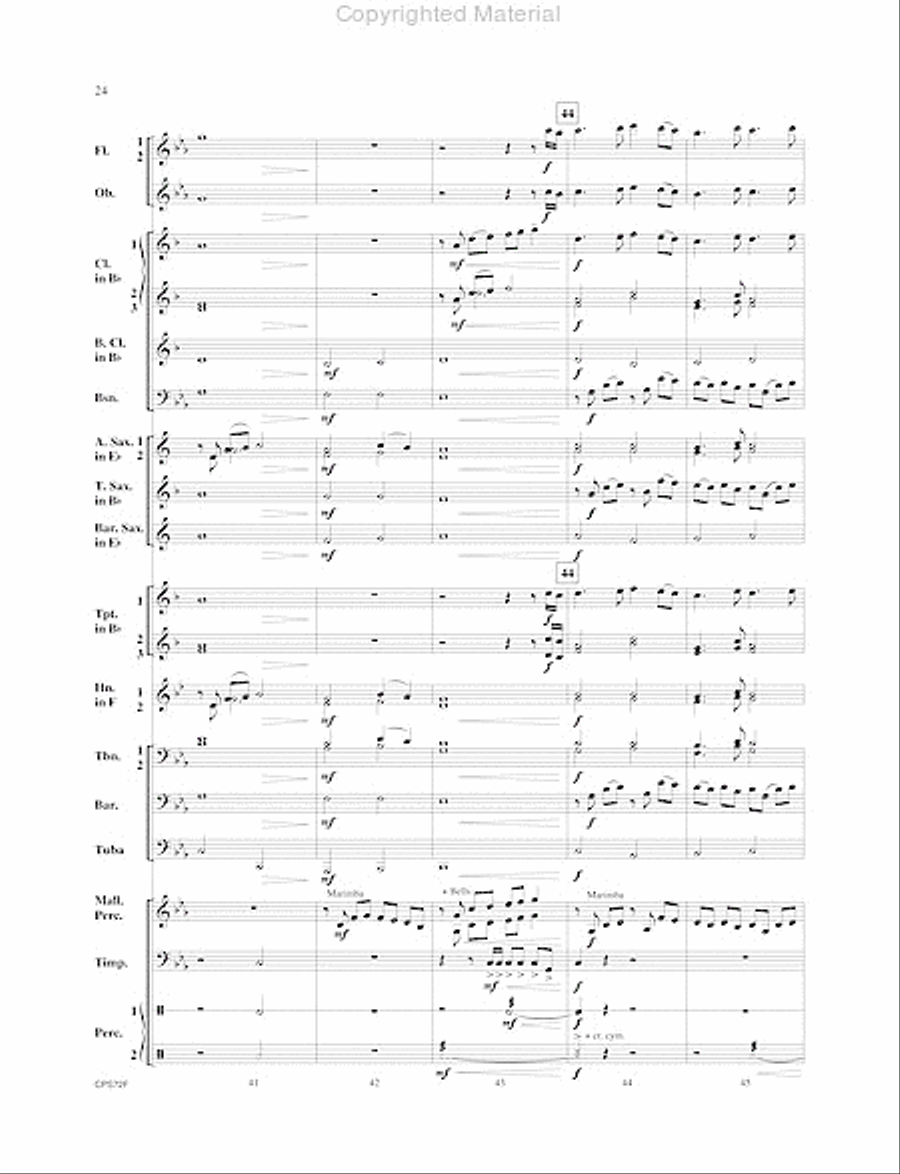Trilogy Trilogy Concert Band scores gallery preview page 25