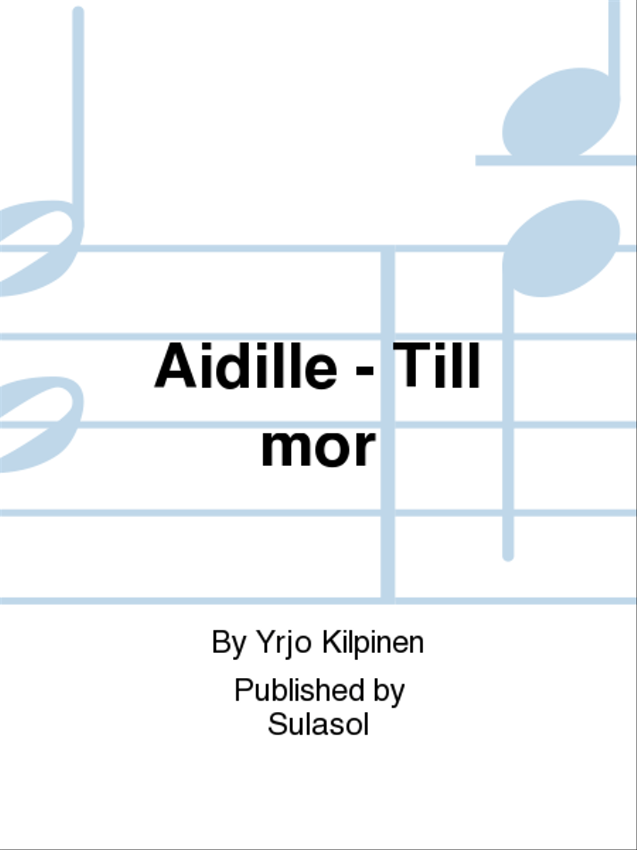 Äidille - Till mor Voice Solo scores gallery preview page 1