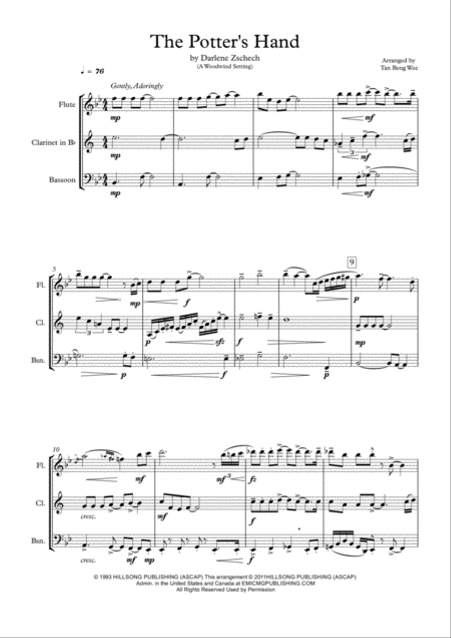 The Potter's Hand Woodwind Trio scores gallery preview page 2