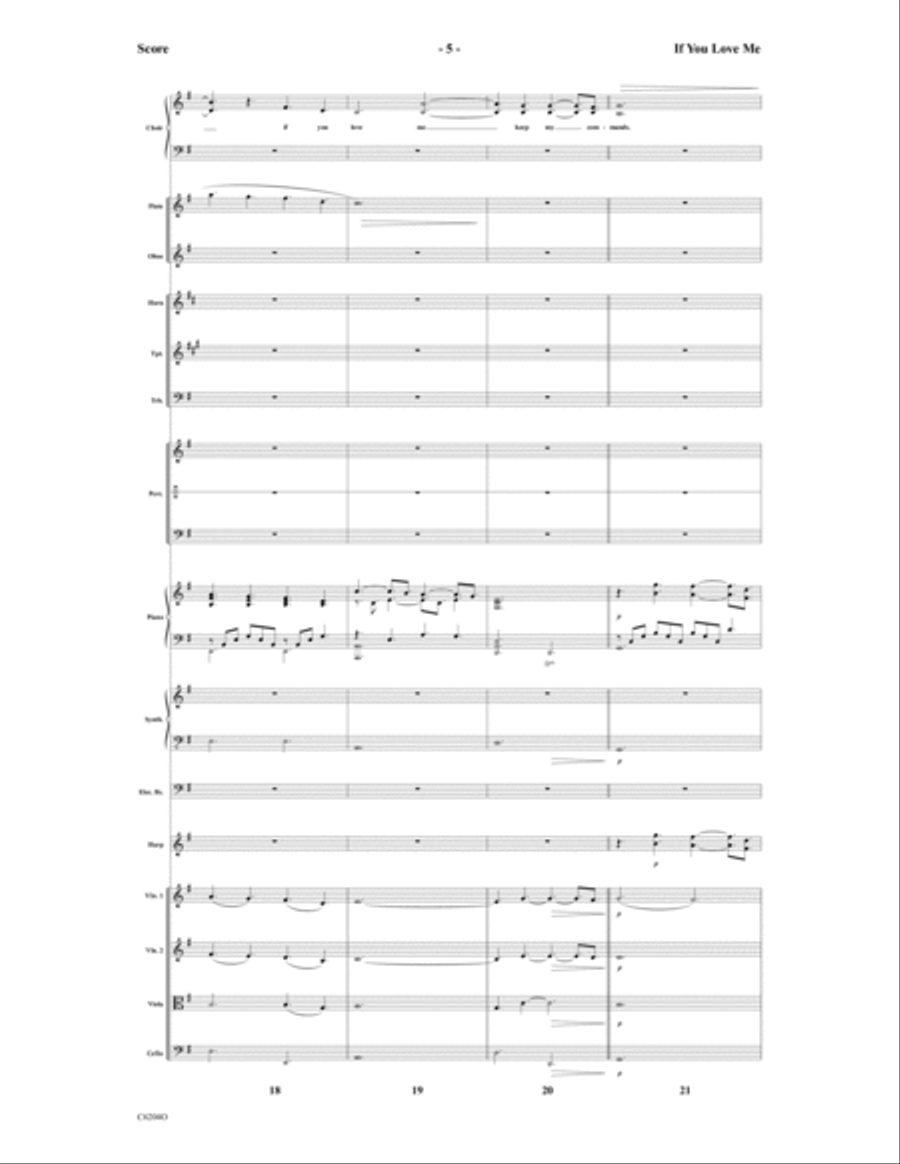 If You Love Me Choir scores gallery preview page 6