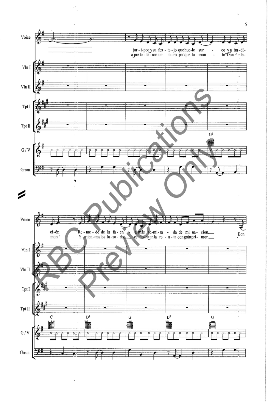 La Charreada La Charreada Voice scores gallery preview page 7
