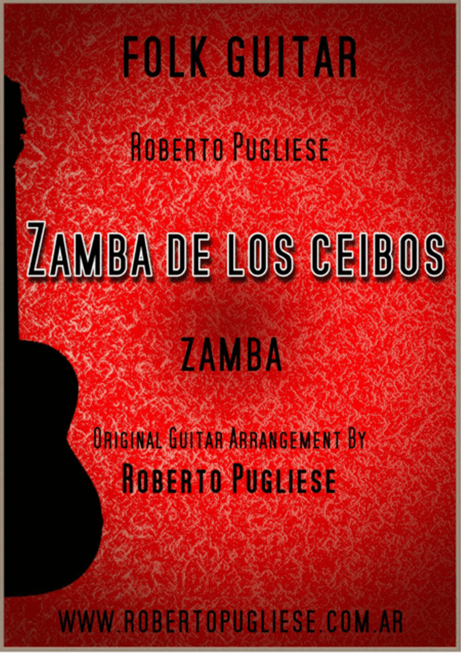Zamba de los ceibos - zamba - Argentina folk music Guitar Solo scores gallery preview page 1