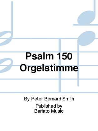Psalm 150 Orgelstimme