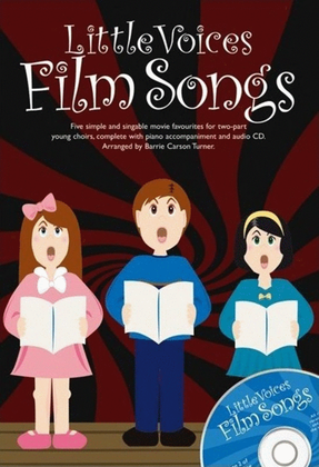 Book cover for Little Voices Film Songs 2 Part/Piano Book/CD