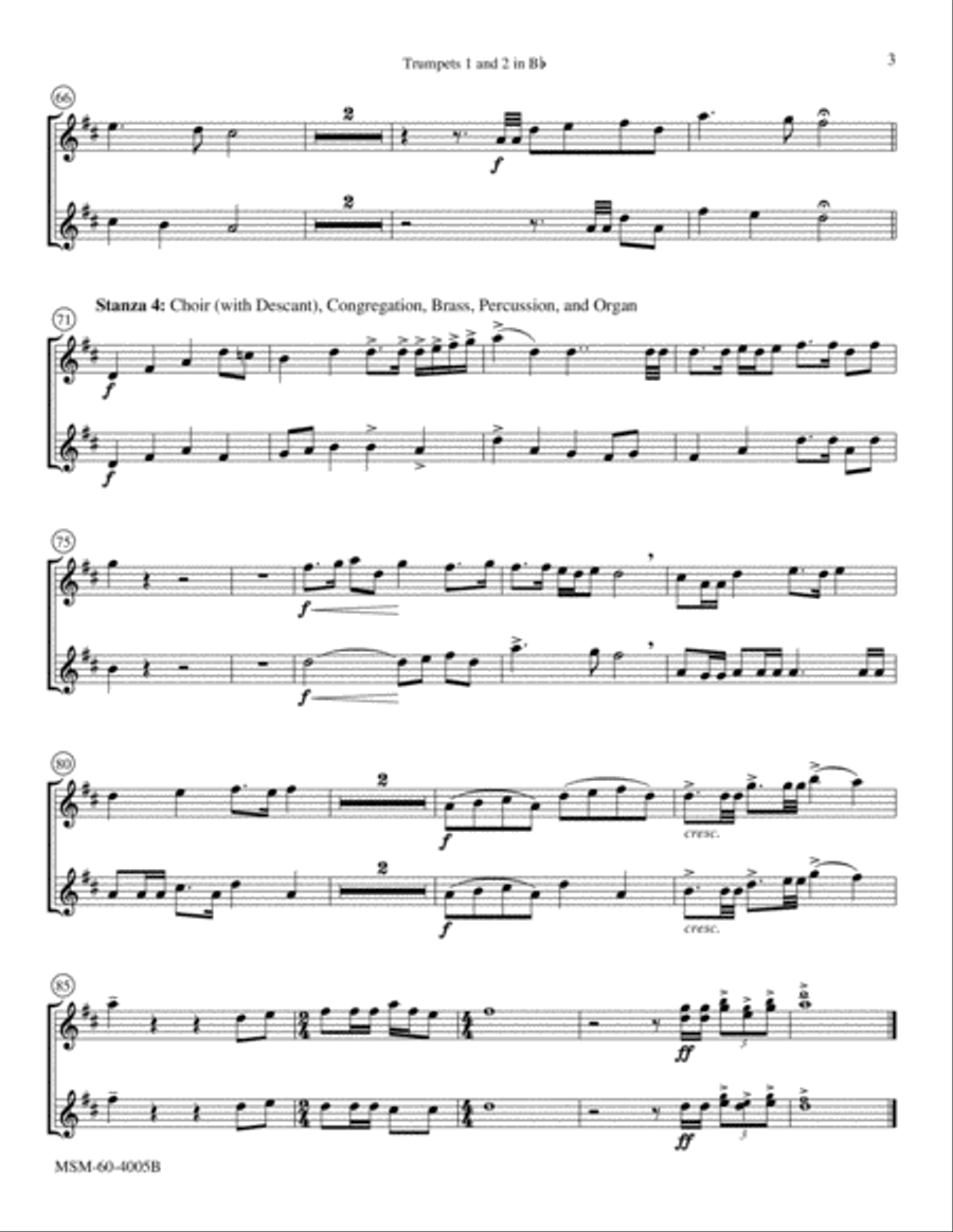 Jesus Christ Is Risen Today Choir scores gallery preview page 3