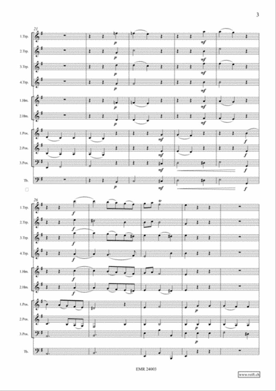 Sonata e-moll Sonata e-moll Brass Ensemble scores gallery preview page 5