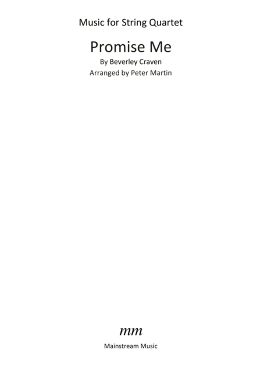 Promise Me String Quartet scores gallery preview page 2