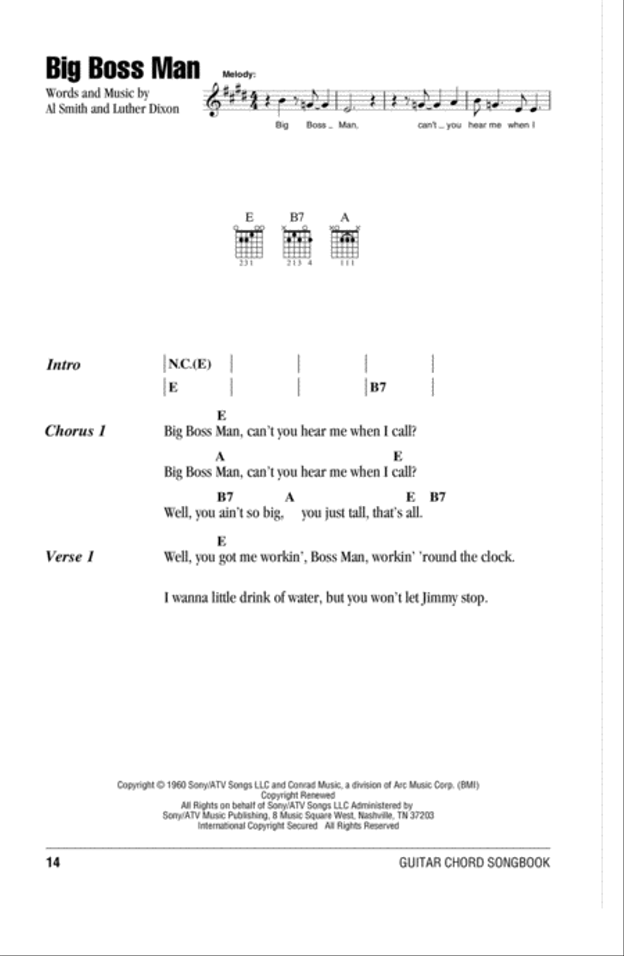 Big Boss Man Acoustic Guitar scores gallery preview page 1