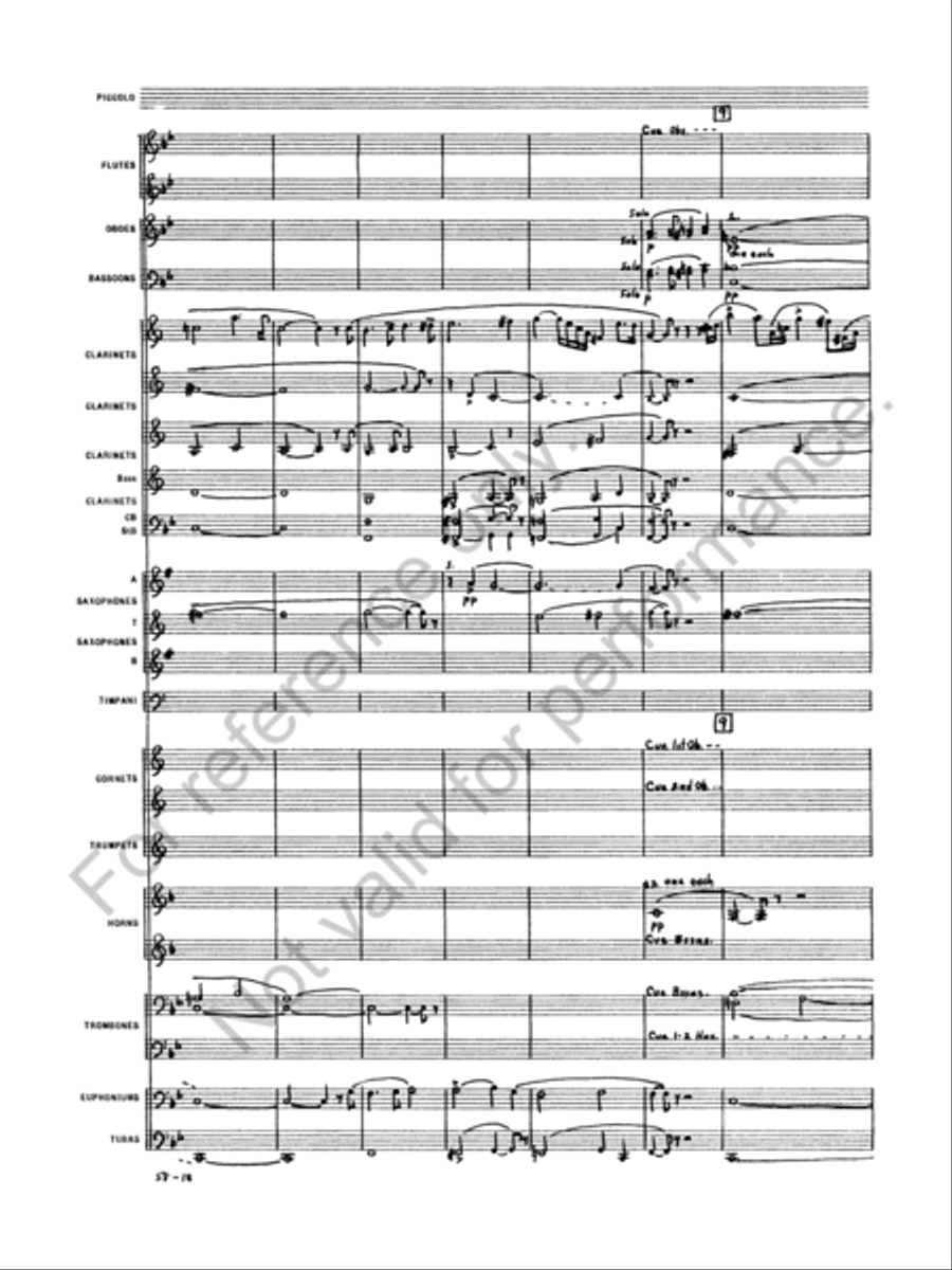 Oberon Concert Band scores gallery preview page 20