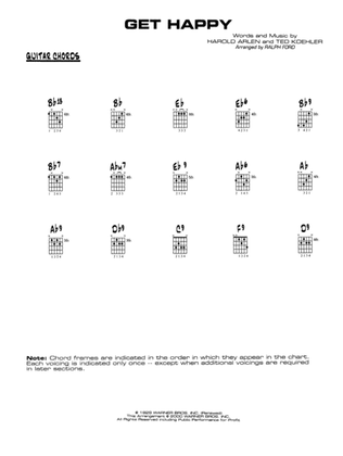 Get Happy: Guitar Chords