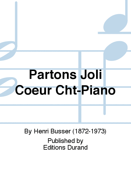 Partons Joli Coeur Cht-Piano