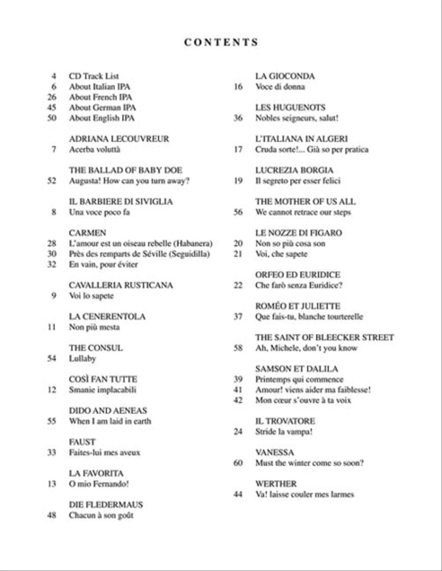 Diction Coach – G. Schirmer Opera Anthology (Arias for Mezzo-Soprano) Mezzo-Soprano Voice scores gallery preview page 4