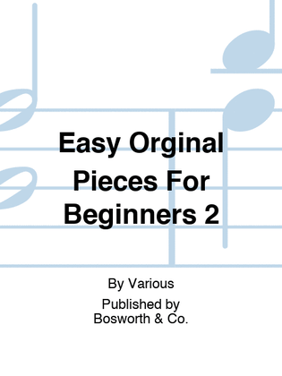 Book cover for Easy Orginal Pieces For Beginners 2
