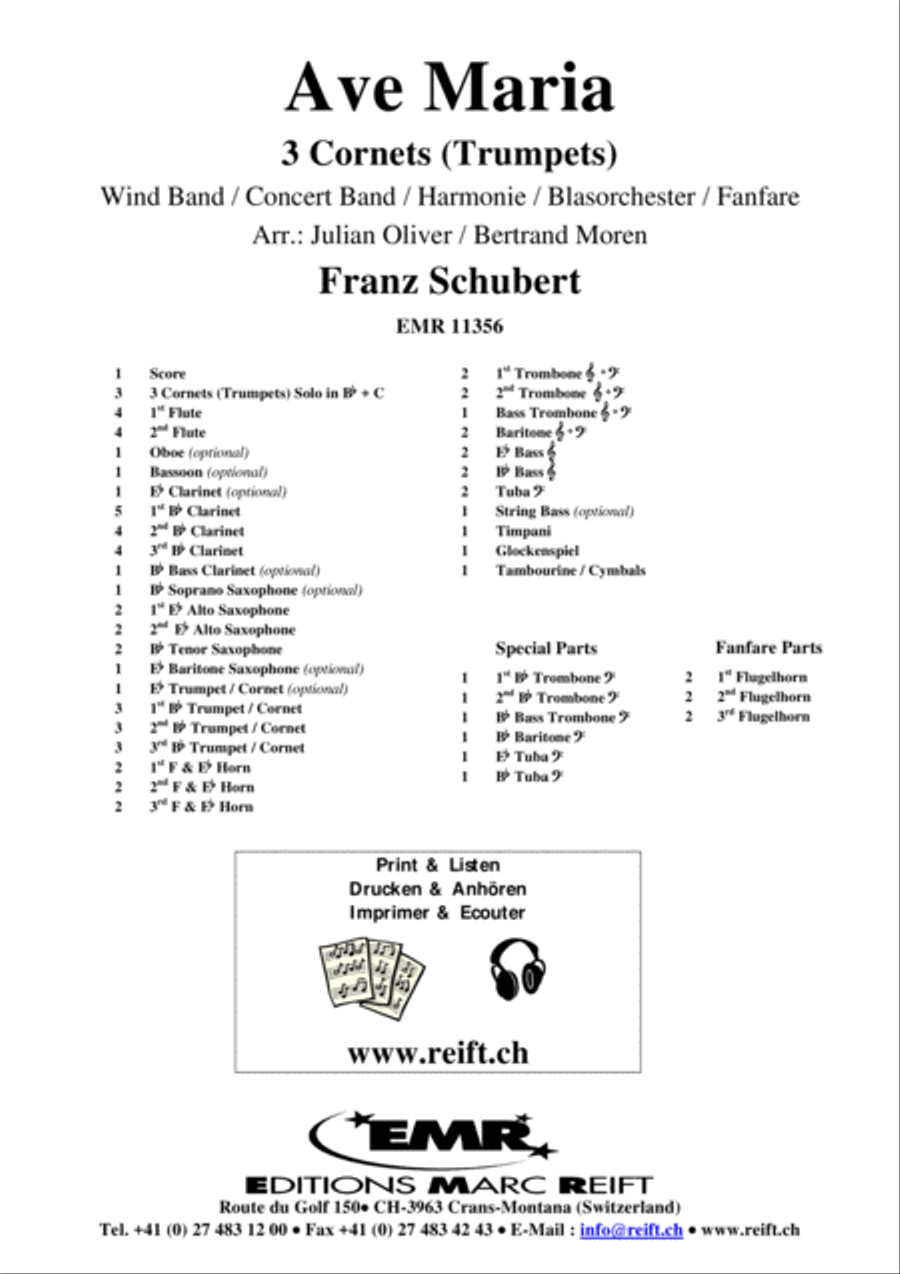 Ave Maria Ave Maria Concert Band scores gallery preview page 2