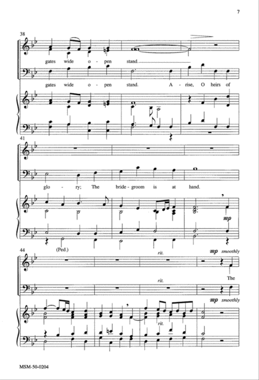 Rejoice, Rejoice, Believers 3-Part scores gallery preview page 5