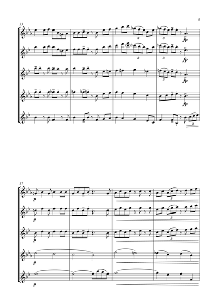 Turkey in the Straw - a Jazz Arrangement - for Saxophone Quartet image number null