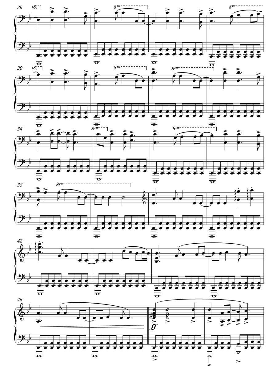 Deutschland,d-land Uber Alles Piano Solo scores gallery preview page 3