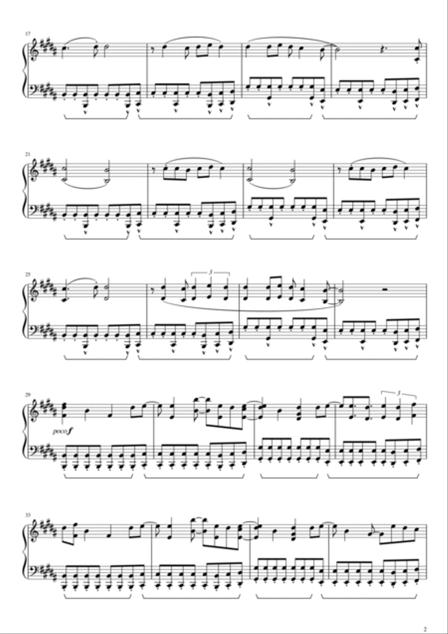 Starlight Piano Solo scores gallery preview page 2