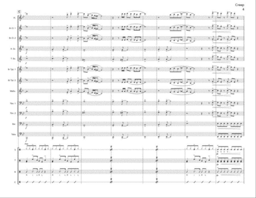 Creep Creep Marching Band scores gallery preview page 5