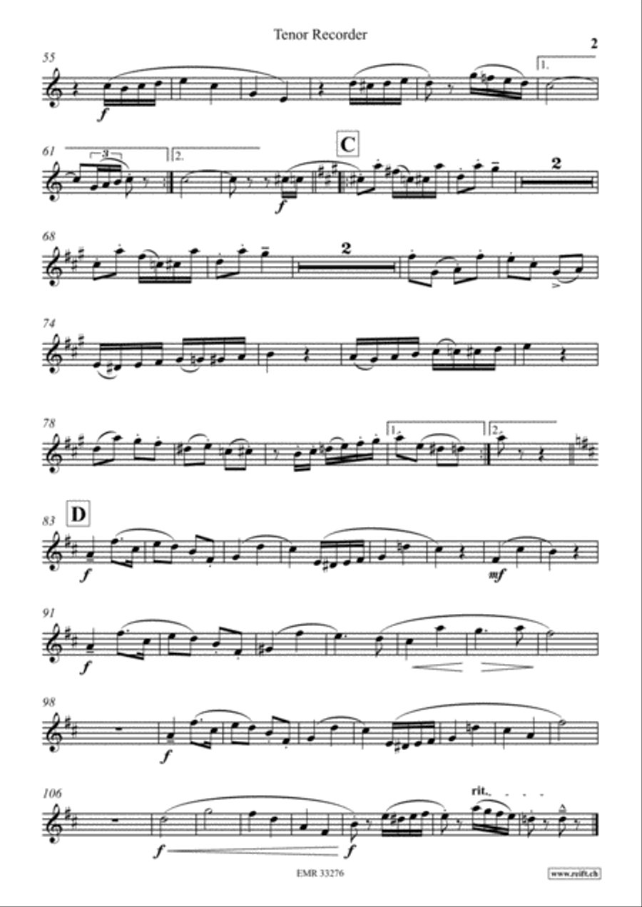 Alpina Alpina Tenor Recorder scores gallery preview page 3
