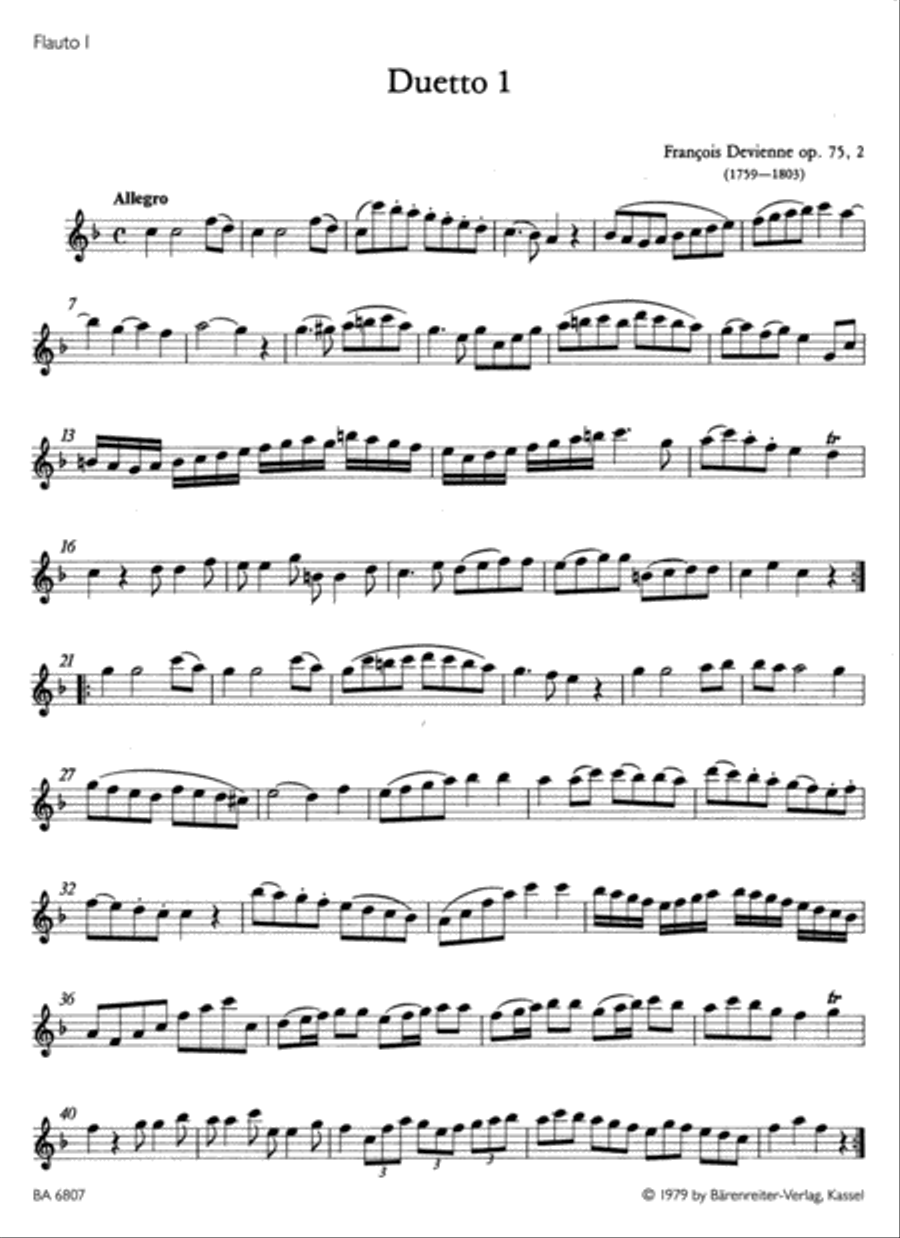 Six Duets for two Flutes op. 75/2 Flute Duet scores gallery preview page 2