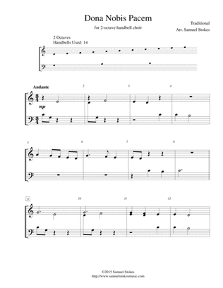 Dona Nobis Pacem (Give Us Peace) - 2-octave handbell choir