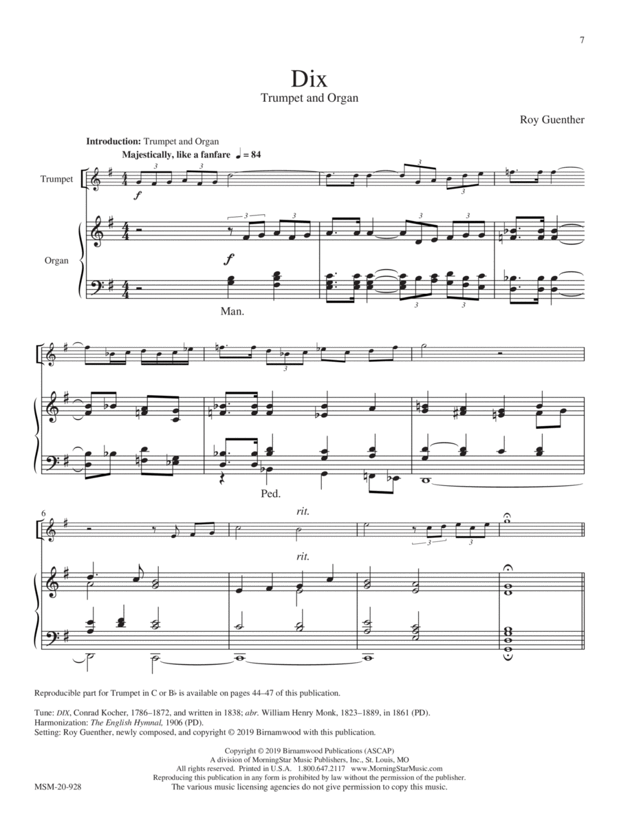 Dix Dix Trumpet scores gallery preview page 1